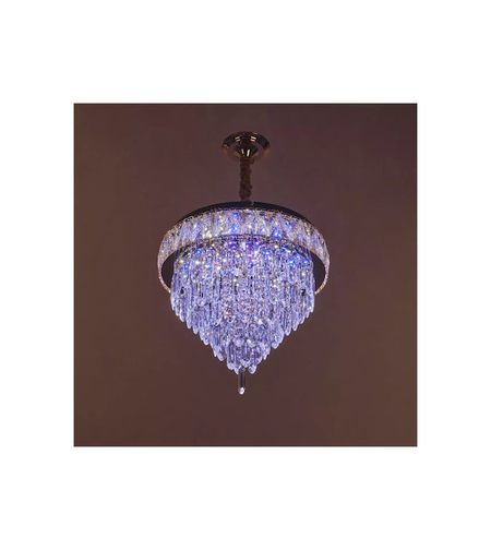 Кристален LED полилей злато с дистанционно