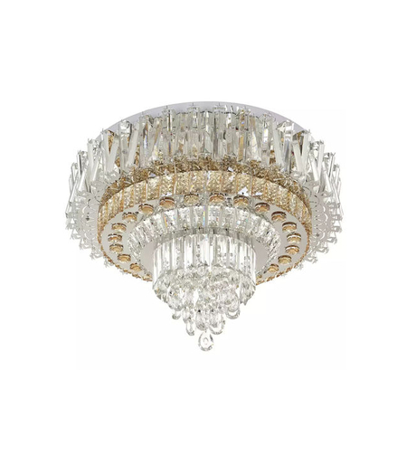 Луксозен LED полилей в хром с RGB осветление и дистанционно управление