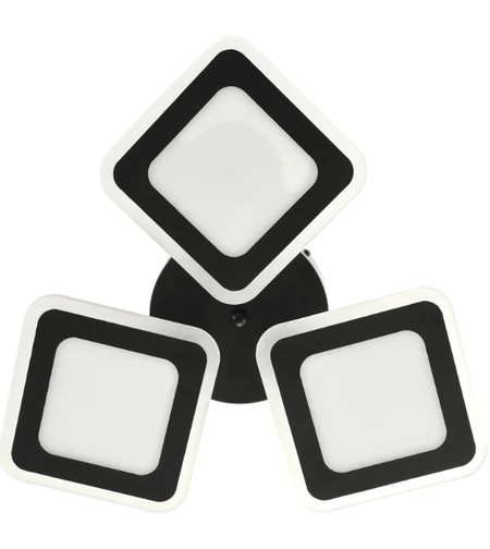 Модерен LED полилей със smart управление в черен цвят