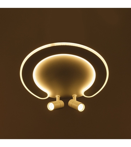 Smart LED таванен плафон 80W – елегантен бял дизайн и подвижни рамена