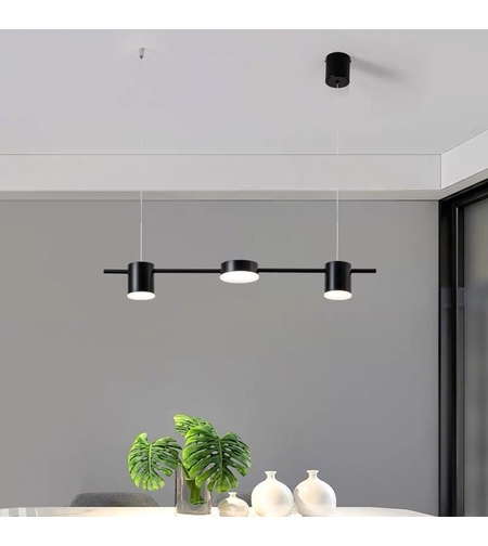 LED полилей „Black Rings“ – модерен дизайн с дистанционно управление