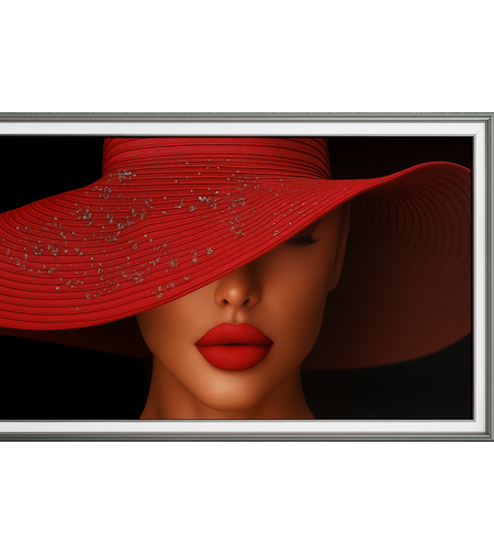 Дамата с червената шапка