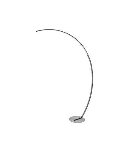 Модерен подов LED лампион – черен метал, неутрална бяла светлина (3500–4500K)