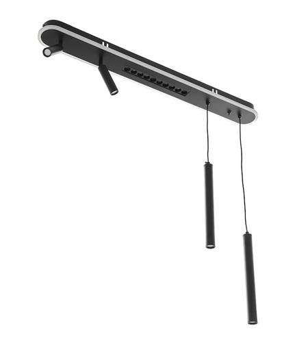Smart LED полилей 62W – изискан черен дизайн и регулируема височина