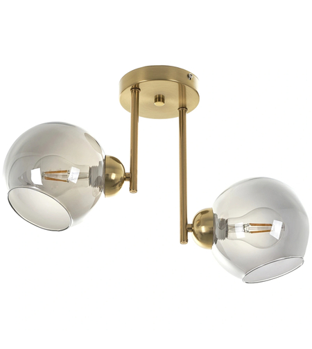 Модерен полилей с метал и стъкло – матзлато и хром