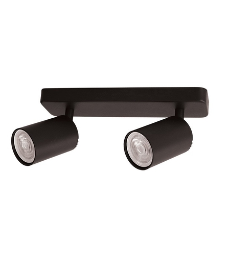 Линеен спот осветител GU10 – 250 мм, IP20, Черен,