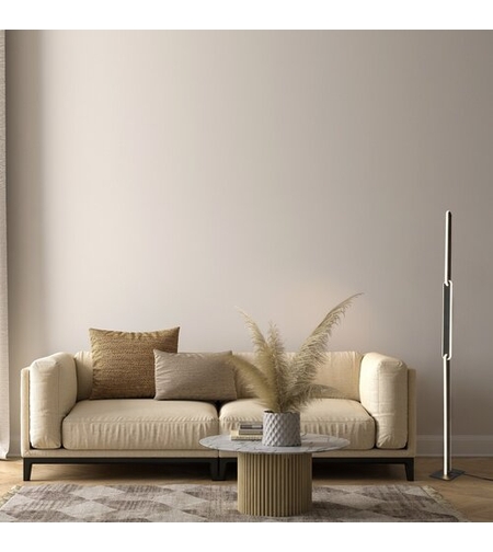 Модерен LED лампион 33W с регулиране на цветната температура – черен