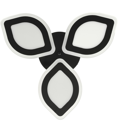 Модерен LED полилей със smart управление – черен