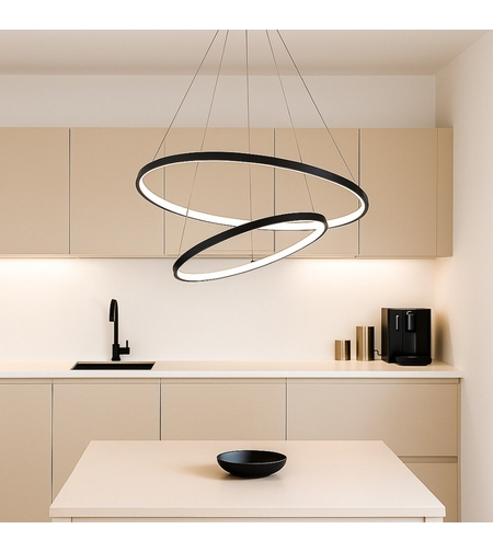 LED висящ полилей 75W, 7500 lm, димируем, променлива светлина 3000–6500K, с дистанционно