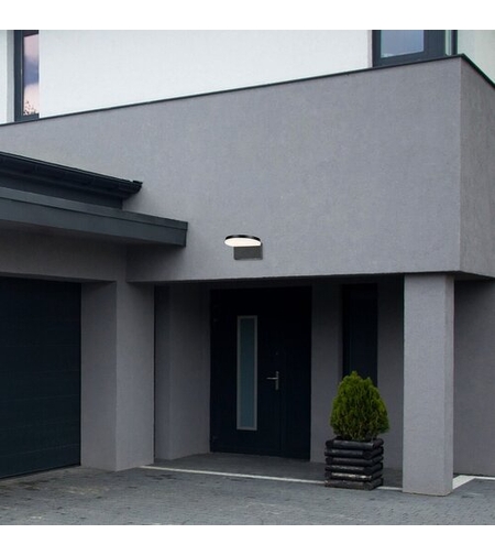 Модерен външен LED аплик Batida 9W с регулируема светлина – стилно фасадно осветление