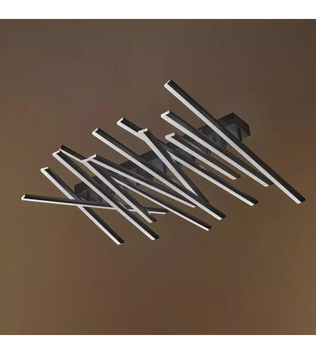 Smart LED полилей 100W – елегантен черен дизайн и подвижни рамена