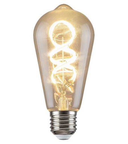 Смарт LED филамент крушка ST64 – E27, 4W, 2700K, RGB, Wi-Fi, димируема