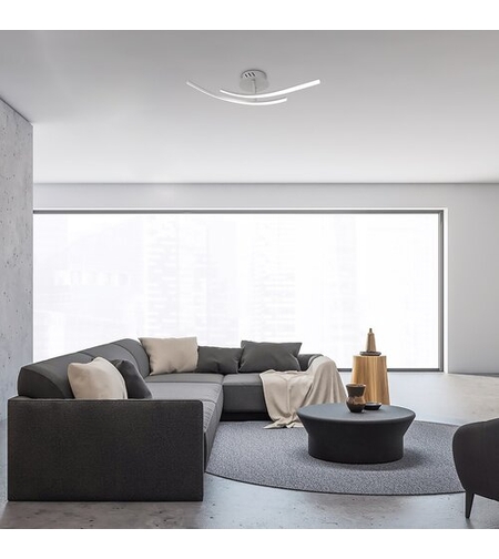 LED плафон Tatjana 15W в сребрист цвят – стилно и равномерно осветление