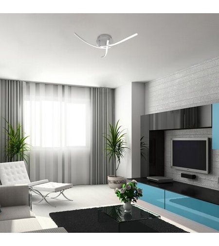 LED плафон Tatjana 22W в сребрист цвят – елегантно и мощно осветление