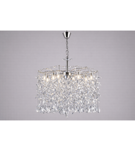 Кристален модерен полилей 7 × E14 – хром (CH)