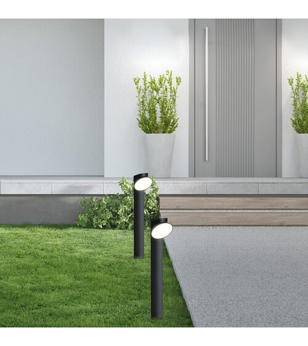 Външен градински LED стълб Wengen 12W с подвижна глава и топло бяла светлина