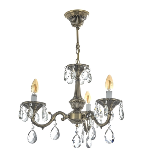 Класически бронзов полилей с кристали – елегантен акцент за всеки интериор