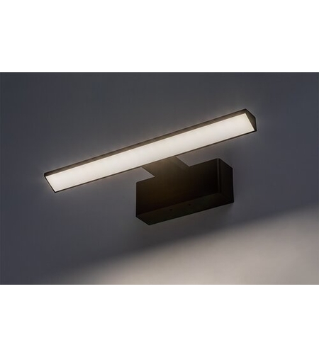 LED осветително тяло за баня 6W, IP44, 4000K, черно