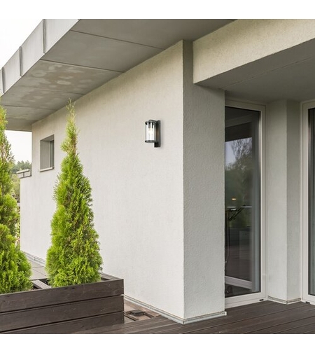 Модерен външен аплик Silistra –  1 Х Е27,  IP44 в  антрацитен цвят