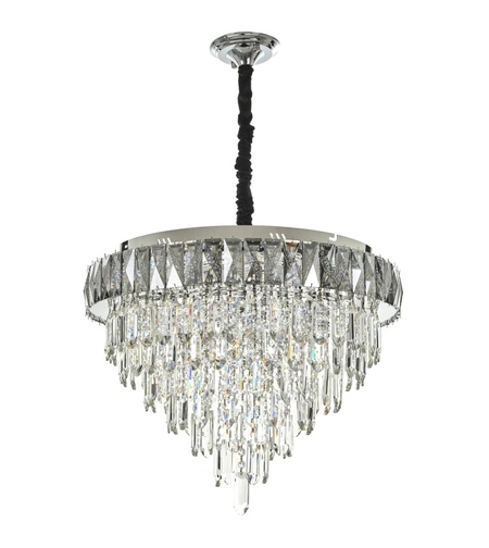 Кристален LED полилей хром с дистанционно