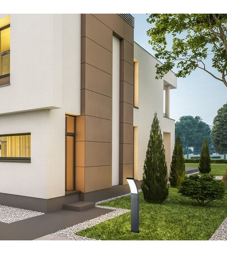 Външен градински LED стълб Palanga 12W с топло бяла светлина