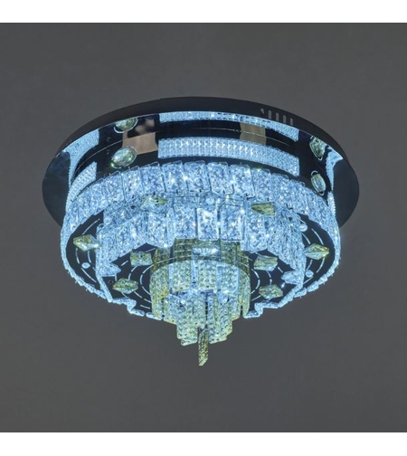 Кристален LED полилей хром с дистанционно