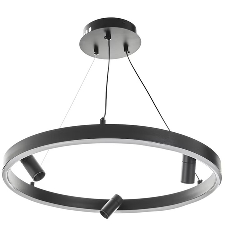 LED висящ полилей 71W със смарт управление, черен,7100lm, 3000-6000k,