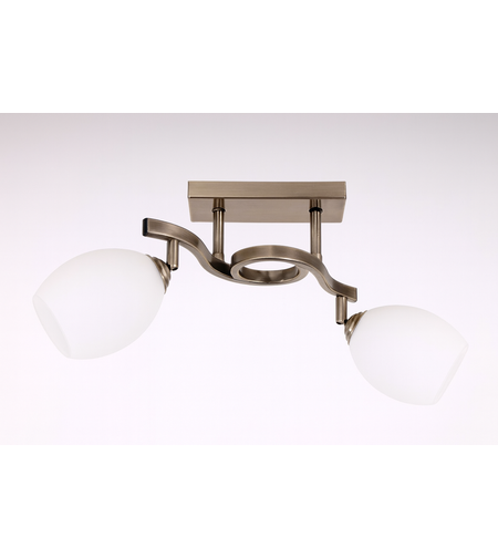 Класически бронзов таванен полилей с подвижни рамена – 2×E27