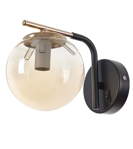 Модерен  аплик черено и златно 1 X E14 с ключ