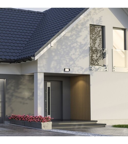 Модерен фасаден външен LED аплик Cubbington  10W с естествена бяла светлина