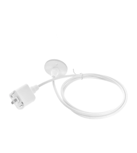 Висящо осветително тяло за релсово осветление – бяло, регулируема височина