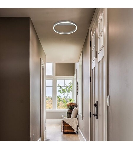 LED Плафон 20W, D40cm, хтом, 4000K