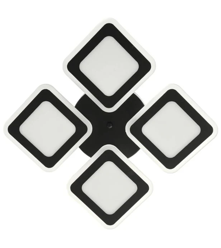 Модерен LED полилей със smart управление в черен цвят