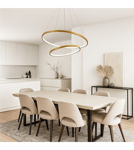 LED висящ полилей 75W, 7500 lm, димируем, променлива светлина 3000–6500K, с дистанционно