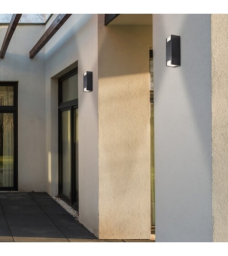 Модерен външен фасаден аплик Cernon за 2×GU10 крушки