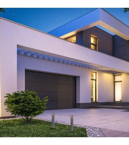 Модерен външна LED стълб   – 7W, 3000K, IP54, антрацит