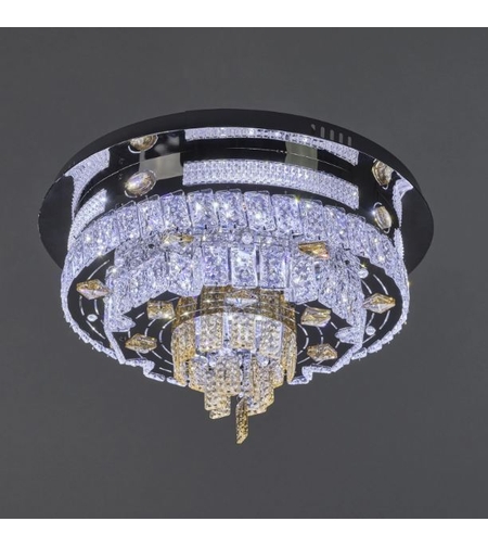 Кристален LED полилей хром с дистанционно