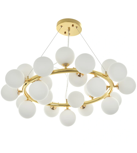 Модерен златен полилей 25 x G9