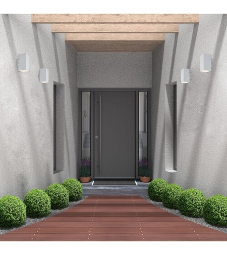 Външен LED аплик Urfa 18W в бял цвят – мощно осветление с регулируема светлина