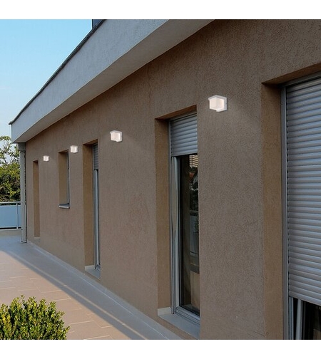 Модерен бял LED аплик Andelle 10W – стилно външно осветление с топла светлина