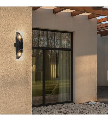 Модерен двоен аплик за фасада Novigrad – E27, IP54