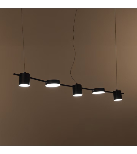 LED полилей „Black Rings XL“ – модерен дизайн с дистанционно управление