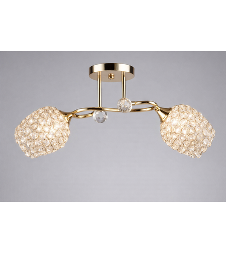 Модерен полилей 2 × E27 – злато