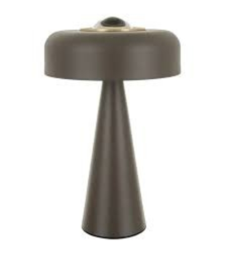 Модерна настолна LED лампа 8W – кафява, с ключ и датчик за движение