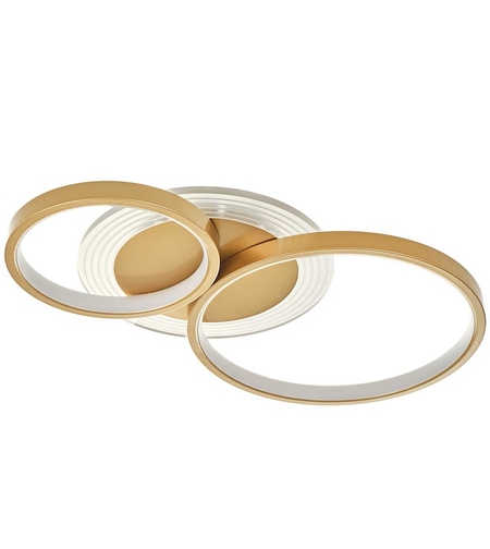 LED таванен плафон 68W – матирано злато със Smart управление и димиране