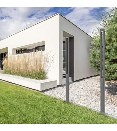 Модерен външен LED стълб 30W, 3000K, IP65