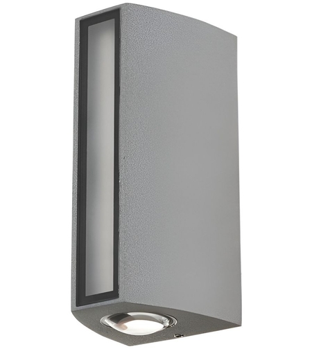 Външен LED аплик 6W – модерен сив дизайн с неутрална светлина