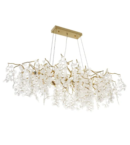 Кристален полилей злато 10xE14 с регулируема височина