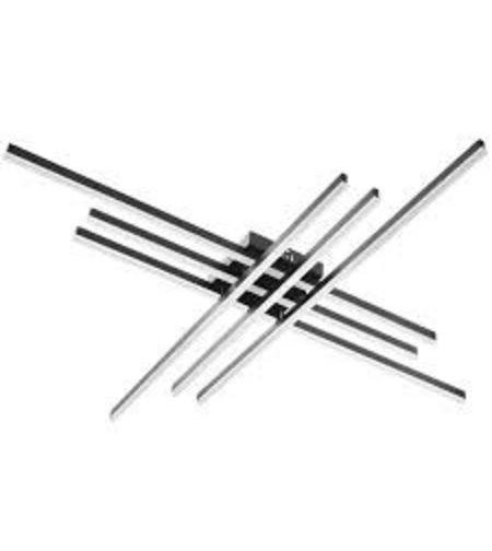 Smart LED таванен плафон 85W – елегантен черен дизайн и интелигентно управление