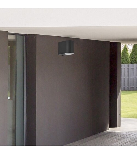 Външен аплик Chile в черен цвят – елегантен минимализъм и насочено осветление